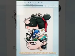 Material de papel tipo A3/A4 Transferência de calor por jato de tinta claro/escuro para sublimação em camiseta